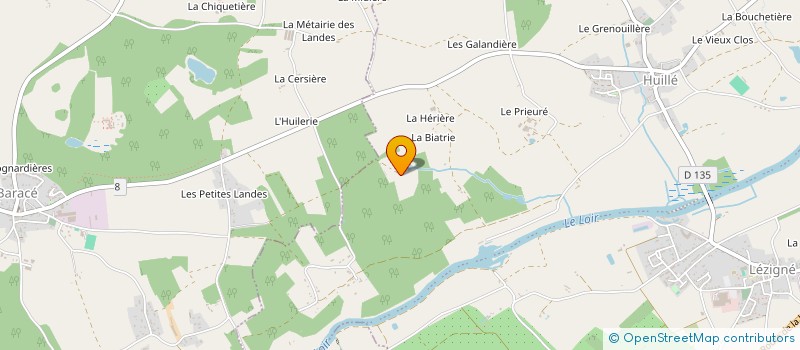 localisation de l'entreprise MADAME MELANIE MERRER  HUILLE-LEZIGNE