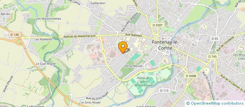 localisation de l'entreprise MADAME MELANIE METAY à FONTENAY-LE-COMTE