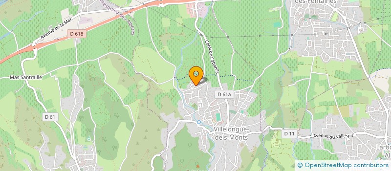 localisation de l'entreprise MADAME MELANIE MEUNIER  VILLELONGUE-DELS-MONTS