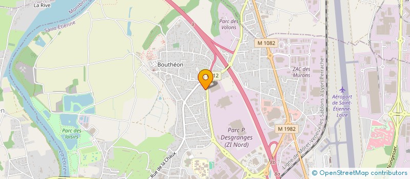 localisation de l'entreprise MADAME MELANIE MIALON  ANDREZIEUX-BOUTHEON