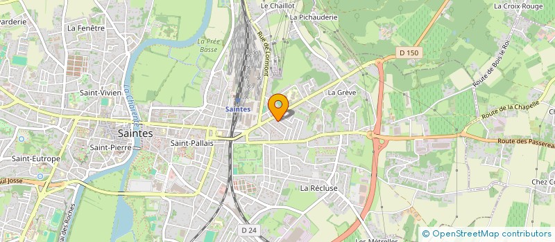 localisation de l'entreprise MADAME MELANIE MIGNON  SAINTES