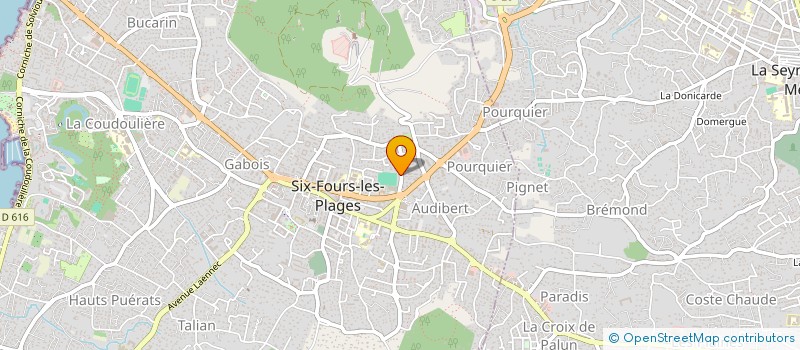 localisation de l'entreprise MADAME MELANIE MILLET  SIX-FOURS-LES-PLAGES