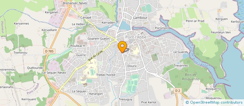 localisation de l'entreprise MADAME MELANIE MOALLIC--ANDRE  CONCARNEAU