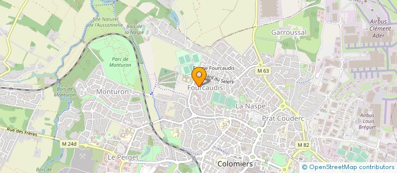 localisation de l'entreprise MADAME MELANIE MONCASSIN à COLOMIERS