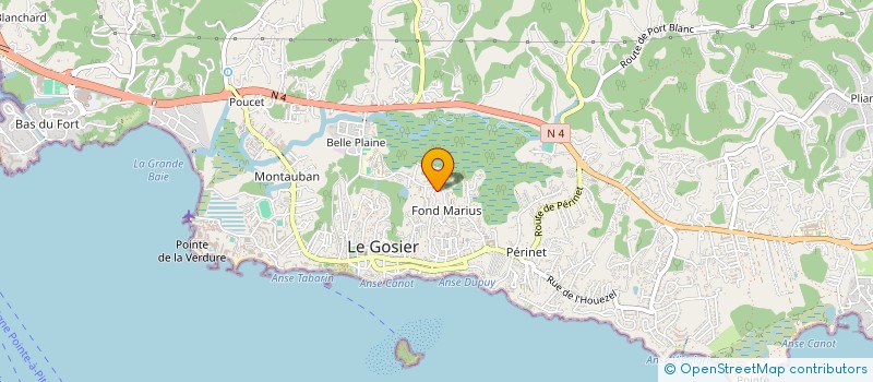 localisation de l'entreprise MADAME MELANIE MONTOUT à LE GOSIER