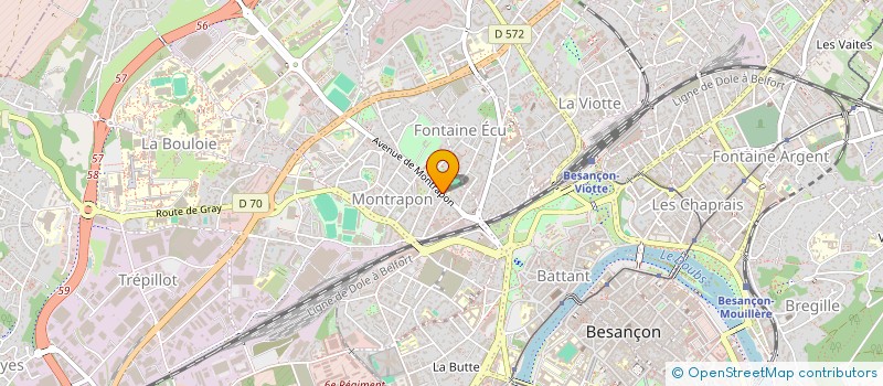 localisation de l'entreprise MADAME MELANIE MORAND à BESANCON