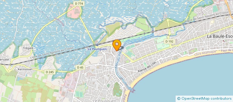 localisation de l'entreprise MADAME MELANIE MORAND  LE POULIGUEN