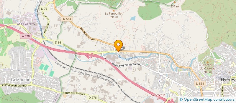 localisation de l'entreprise MADAME MELANIE MORETO  HYERES