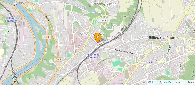 localisation de l'entreprise MADAME MELANIE MUGNIER  SATHONAY-CAMP