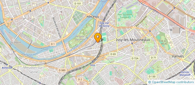 localisation de l'entreprise MADAME MELANIE MULLER à ISSY-LES-MOULINEAUX