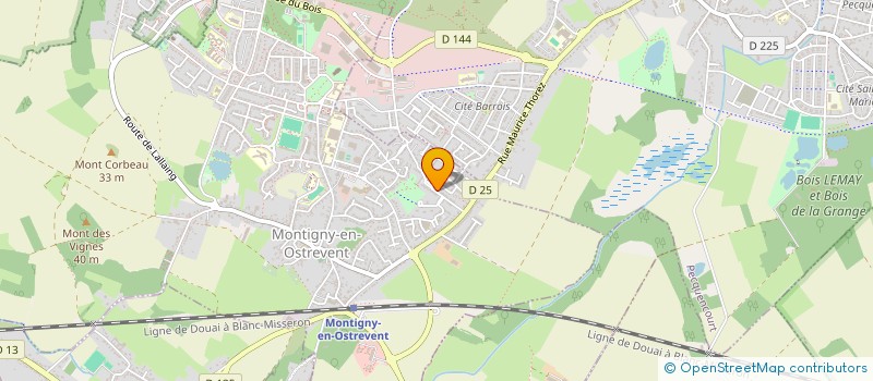 localisation de l'entreprise MADAME MELANIE MUTEZ  MONTIGNY-EN-OSTREVENT