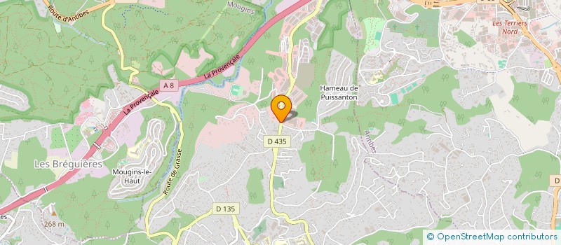 localisation de l'entreprise MADAME MELANIE NAVERI  VALLAURIS