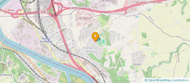 localisation de l'entreprise MADAME MELANIE NEVES  CHASSE-SUR-RHONE