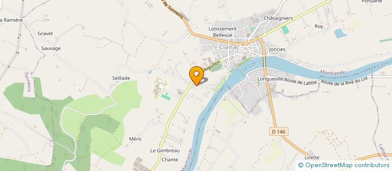 localisation de l'entreprise MADAME MELANIE NGONO  CLAIRAC