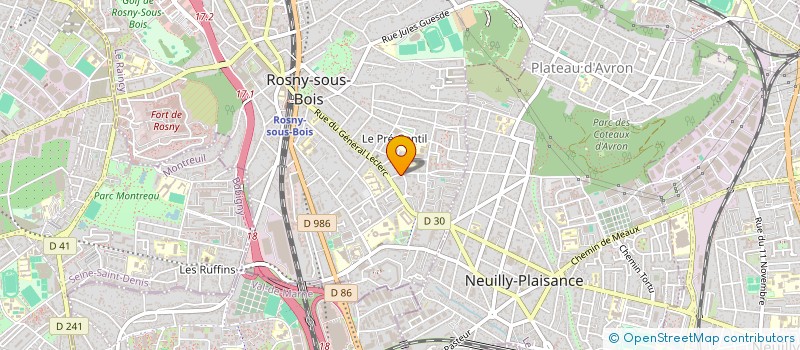 localisation de l'entreprise MADAME MELANIE NOIZEE à ROSNY-SOUS-BOIS