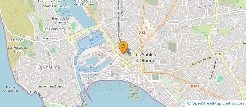localisation de l'entreprise MADAME MELANIE NOUBLANCHE à LES SABLES D'OLONNE