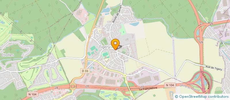 localisation de l'entreprise MADAME MELANIE OLIVEIRA DOMINGUES  TIGERY