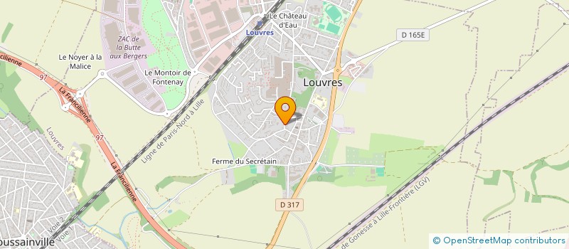 localisation de l'entreprise MADAME MELANIE OUDART à LOUVRES