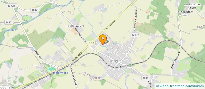 localisation de l'entreprise MADAME MELANIE OULIERES  LASSERRE-PRADERE