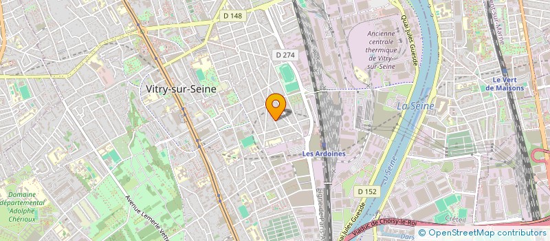 localisation de l'entreprise MADAME MELANIE PALADE à VITRY-SUR-SEINE