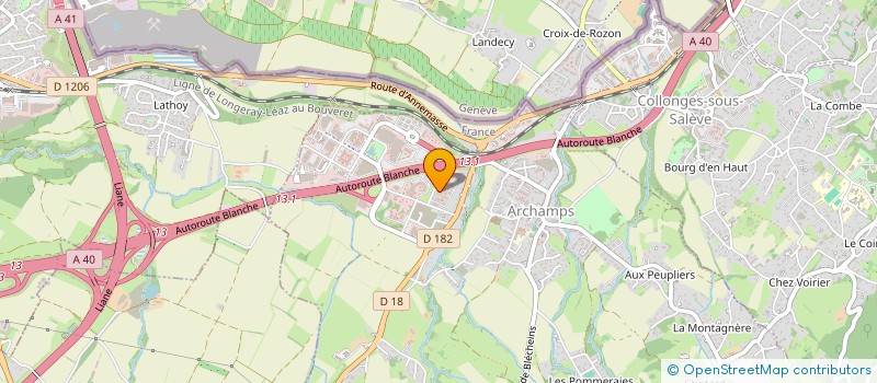 localisation de l'entreprise MADAME MELANIE PARADA  ARCHAMPS