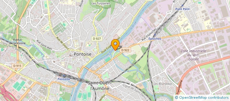 localisation de l'entreprise MADAME MELANIE PASCAL  SAINT-OUEN-L'AUMONE