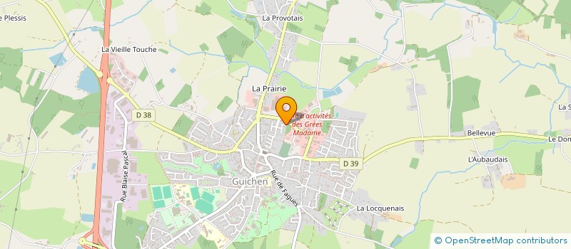 localisation de l'entreprise MADAME MELANIE PASQUIOU  GUICHEN