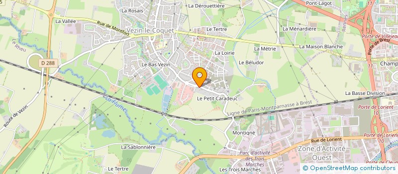 localisation de l'entreprise MADAME MELANIE PECH  VEZIN-LE-COQUET