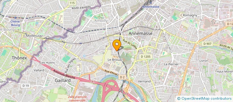 localisation de l'entreprise MADAME MELANIE PECORARO  ANNEMASSE