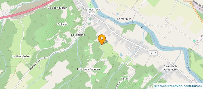 localisation de l'entreprise MADAME MELANIE PEGUET  MAREUIL-SUR-CHER