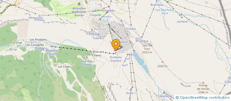 localisation de l'entreprise MADAME MELANIE PEILLEX  MORZINE