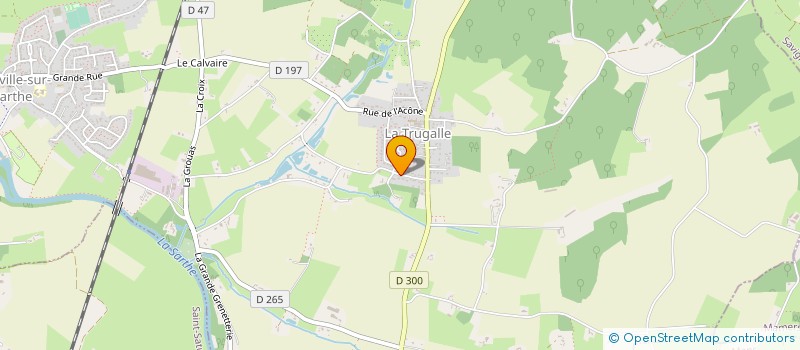 localisation de l'entreprise MADAME MELANIE PELTIER  NEUVILLE-SUR-SARTHE