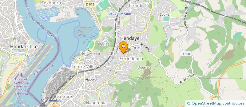 localisation de l'entreprise MADAME MELANIE PEPEDER à HENDAYE