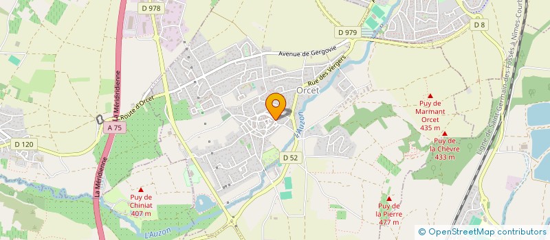 localisation de l'entreprise MADAME MELANIE PERARD  ISSOIRE