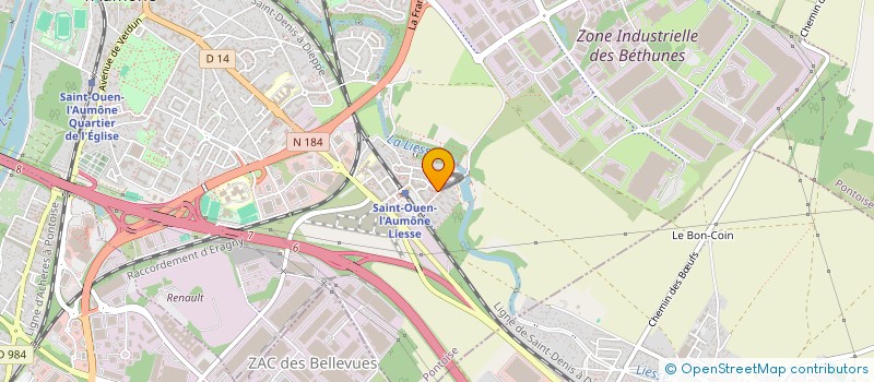 localisation de l'entreprise MADAME MELANIE PEREIRA ALVES à SAINT-OUEN-L'AUMONE