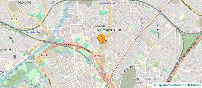 localisation de l'entreprise MADAME MELANIE PETTE à LA MADELEINE