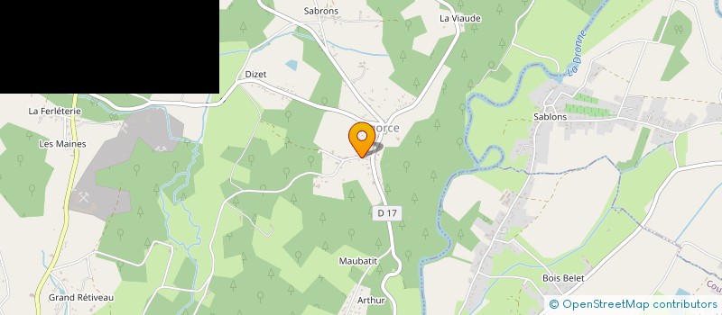 localisation de l'entreprise MADAME MELANIE PEYRAT  LAGORCE