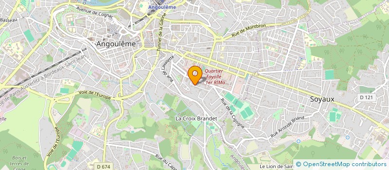 localisation de l'entreprise MADAME MELANIE PEYRE à ANGOULEME