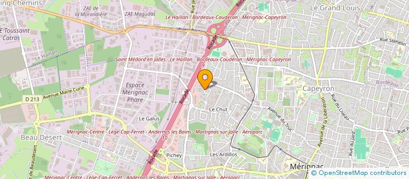 localisation de l'entreprise MADAME MELANIE PHULPIN  MERIGNAC