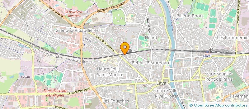 localisation de l'entreprise MADAME MELANIE PICHARD  LAVAL