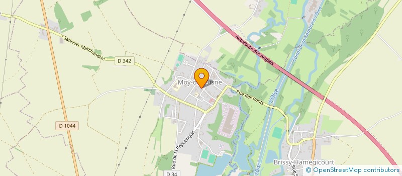 localisation de l'entreprise MADAME MELANIE PINCHON  MOY-DE-L'AISNE