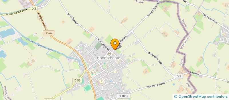 localisation de l'entreprise MADAME MELANIE PITARD  HONDSCHOOTE