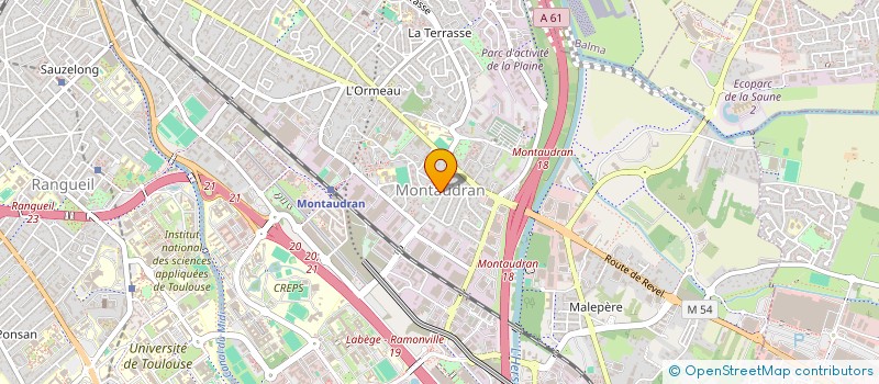 localisation de l'entreprise MADAME MELANIE PLACA  TOULOUSE