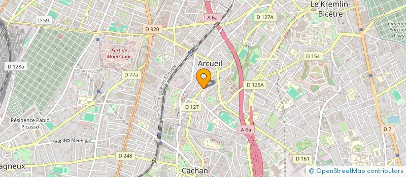 localisation de l'entreprise MADAME MELANIE PLANQUETTE  ARCUEIL