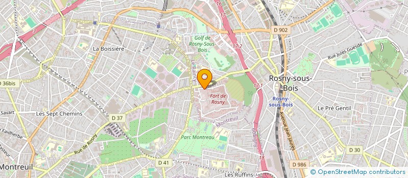 localisation de l'entreprise MADAME MELANIE POIGNANT à ROSNY-SOUS-BOIS