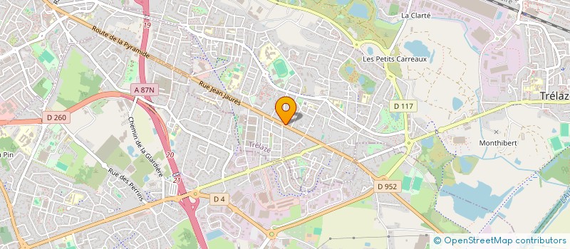 localisation de l'entreprise MADAME MELANIE PORCHER  TRELAZE