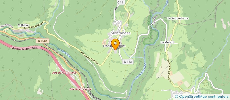 localisation de l'entreprise MADAME MELANIE PORTIER  MONTANGES