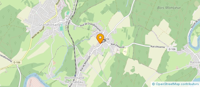 localisation de l'entreprise MADAME MELANIE POUEY  MONTFERRAND-LE-CHATEAU