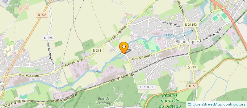 localisation de l'entreprise MADAME MELANIE POULAIN  BLENDECQUES