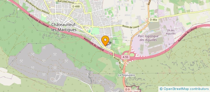 localisation de l'entreprise MADAME MELANIE PRACCA  CHATEAUNEUF-LES-MARTIGUES